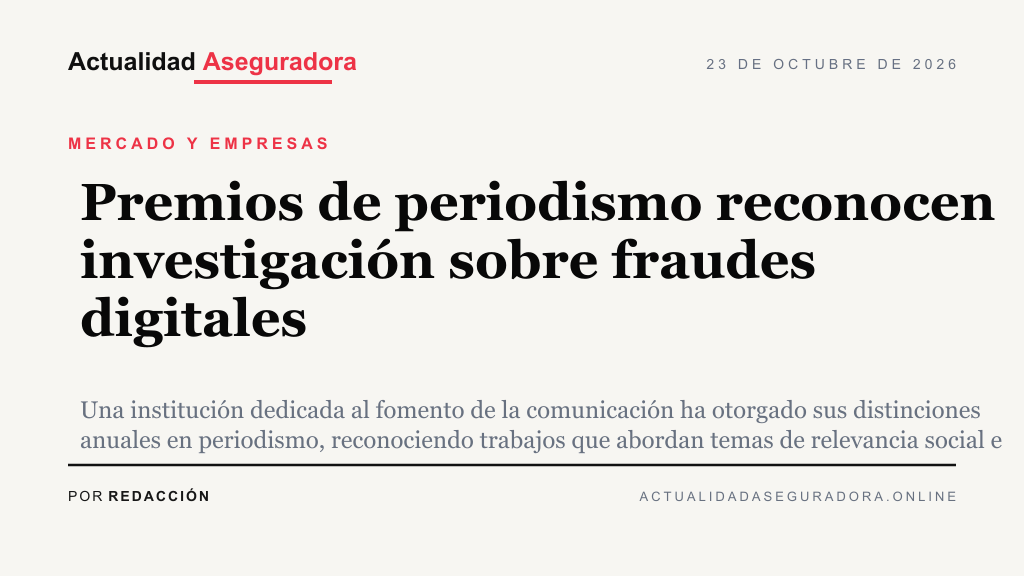 Premios de periodismo reconocen investigación sobre fraudes digitales